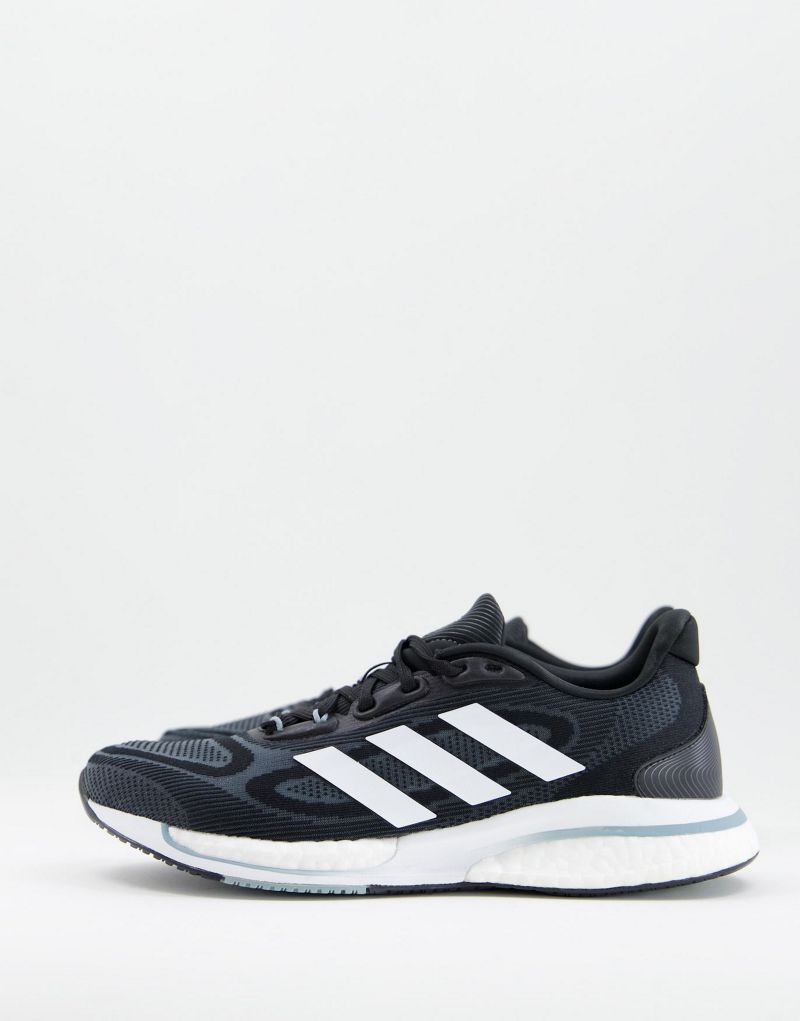 Черные кроссовки Adidas Running Supernova + Adidas