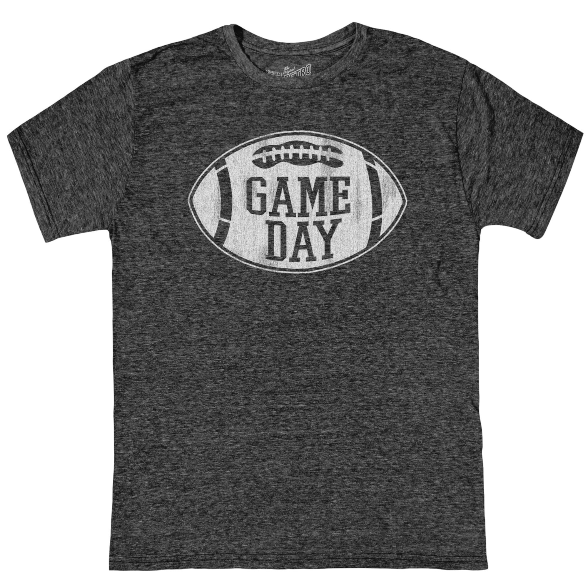 Детская футболка с круглым вырезом Tri-Blend Game Day Football от The Original Retro Brand Kids, 50% полиэстера The Original Retro Brand Kids