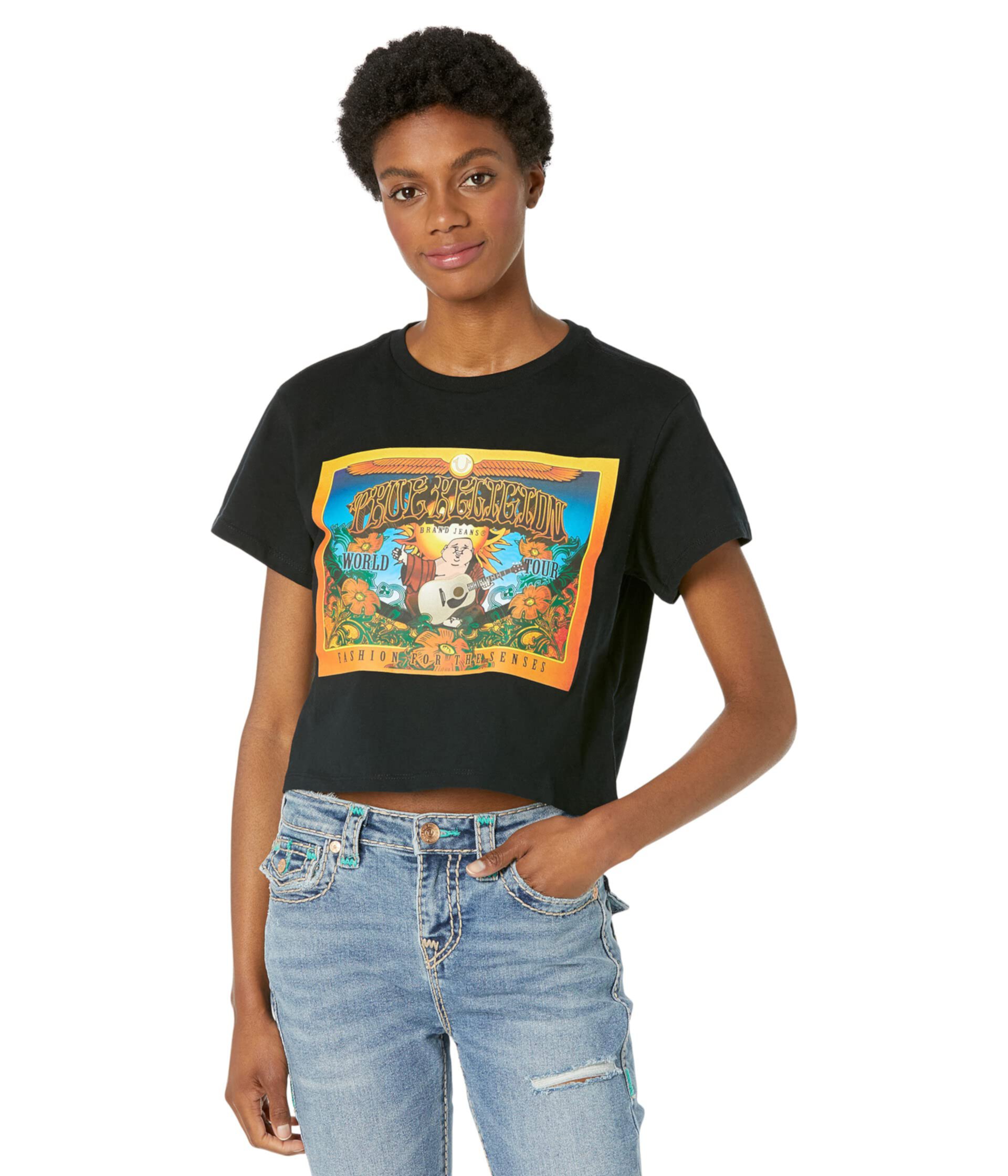 Anthem Short Sleeve Bella Crop Tee True Religion