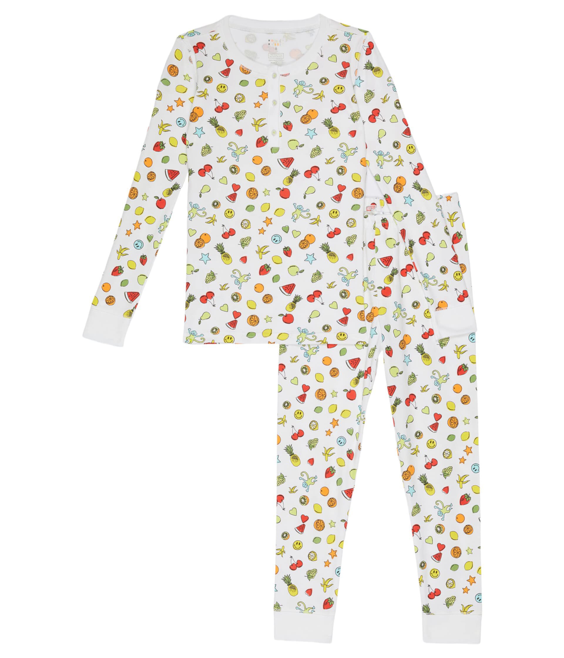 Пижамы Tutti Frutti (для младенцев/малышей/маленьких детей/больших детей) Roller Rabbit Kids