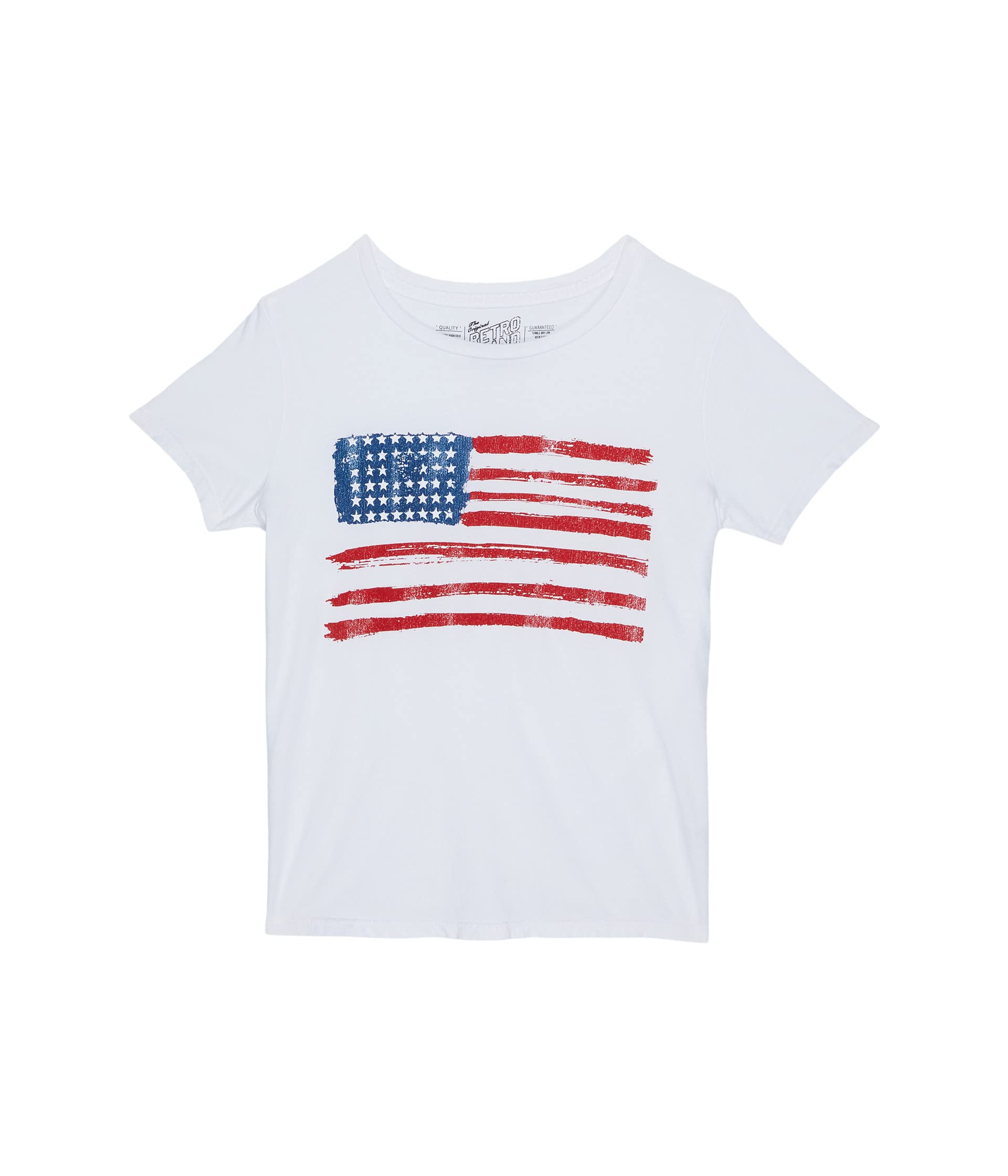 Хлопковая футболка с круглым вырезом и флагом США (для больших детей) The Original Retro Brand Kids
