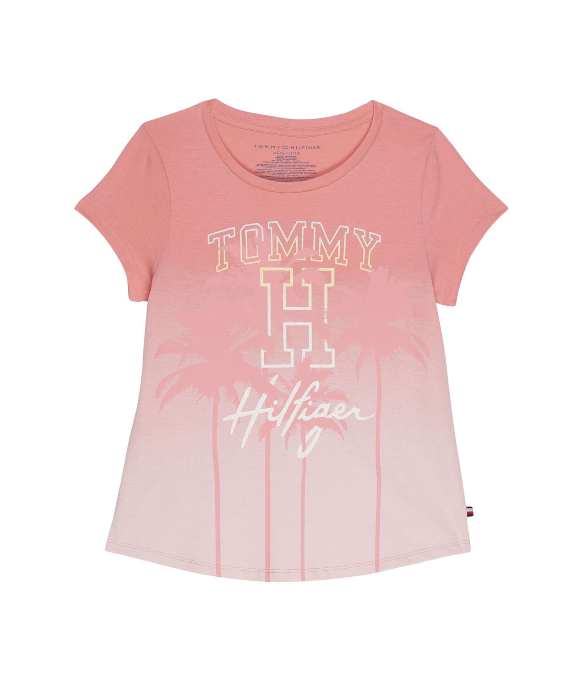 Футболка Classic Sunset от Tommy Hilfiger Kids для больших детей, 100% хлопок, легкая и дышащая Tommy Hilfiger Kids