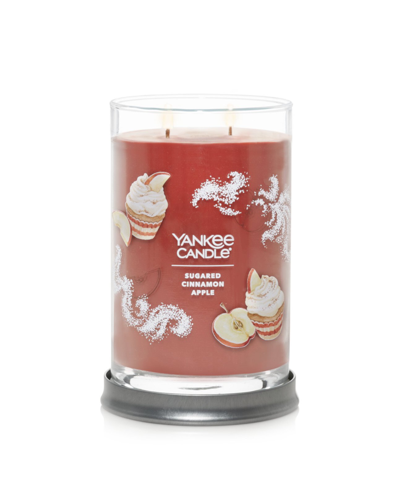 Фирменная большая засахаренная свеча с корицей и яблоком Yankee Candle