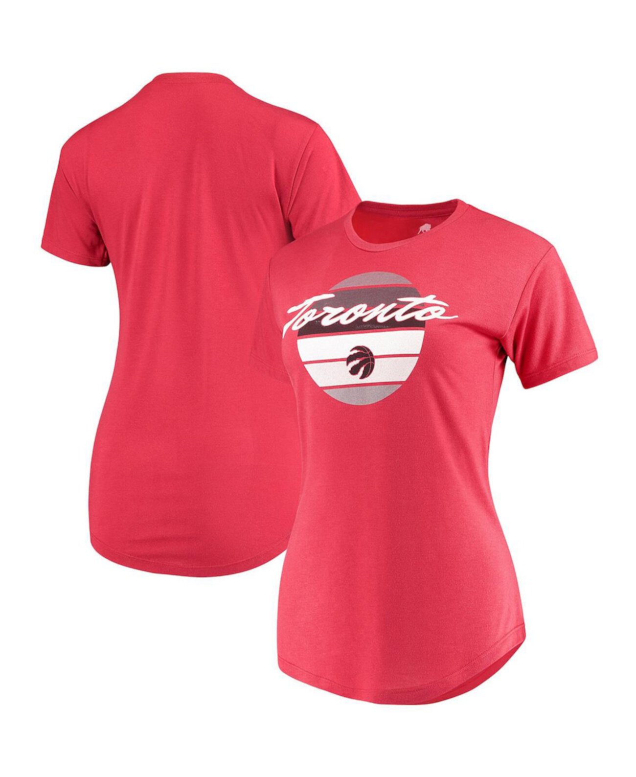 Женская красная футболка Toronto Raptors Phoebe Super Soft Tri-Blend Sportiqe