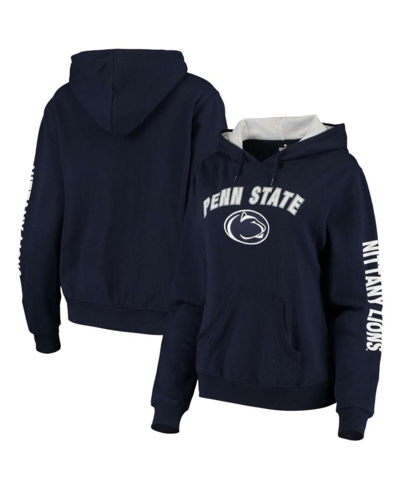 Женский пуловер с капюшоном Penn State Nittany Lions Loud and Proud темно-синего цвета Colosseum