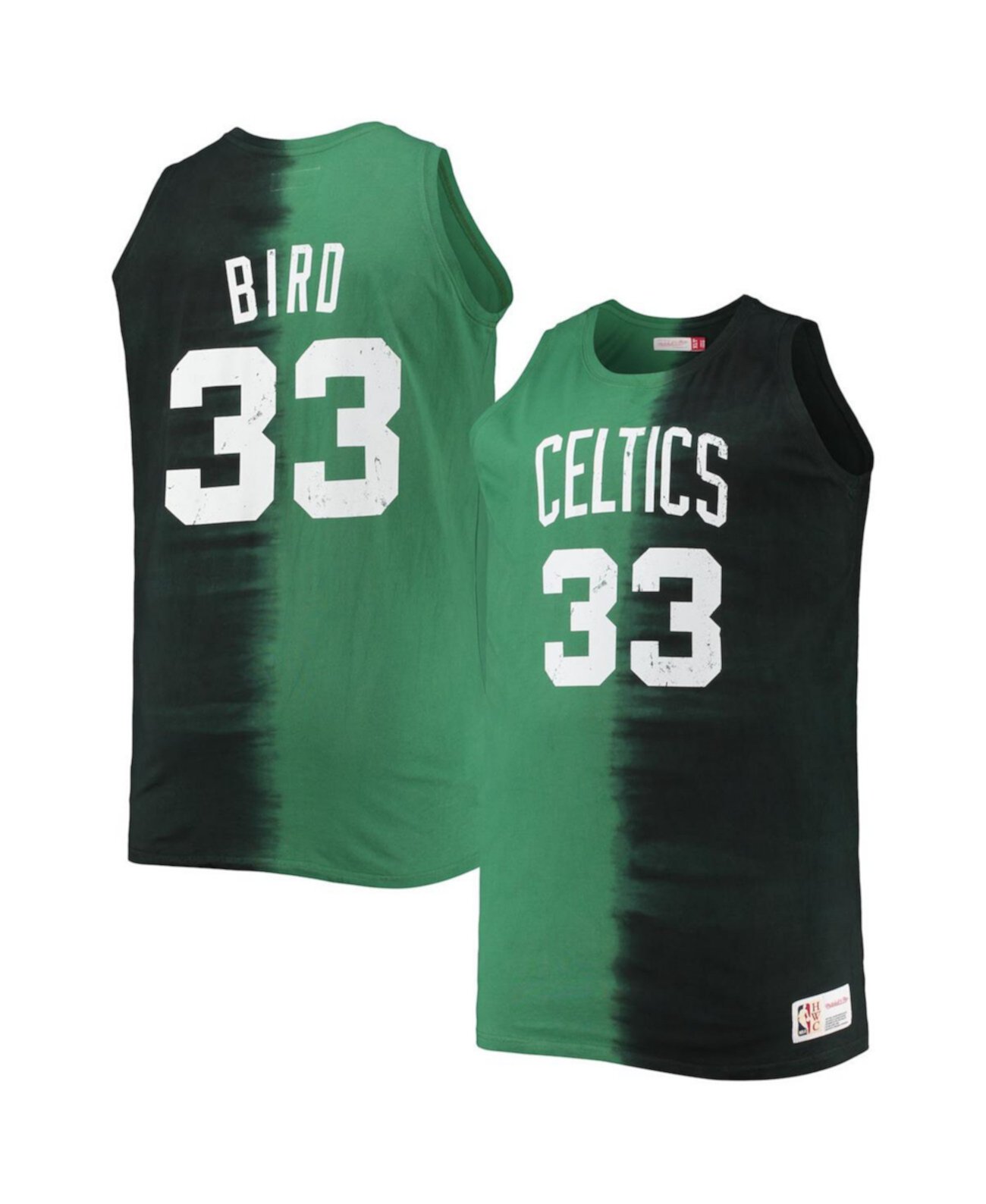 Мужская Джерси Mitchell & Ness Larry Bird Черно-зеленая Mitchell & Ness