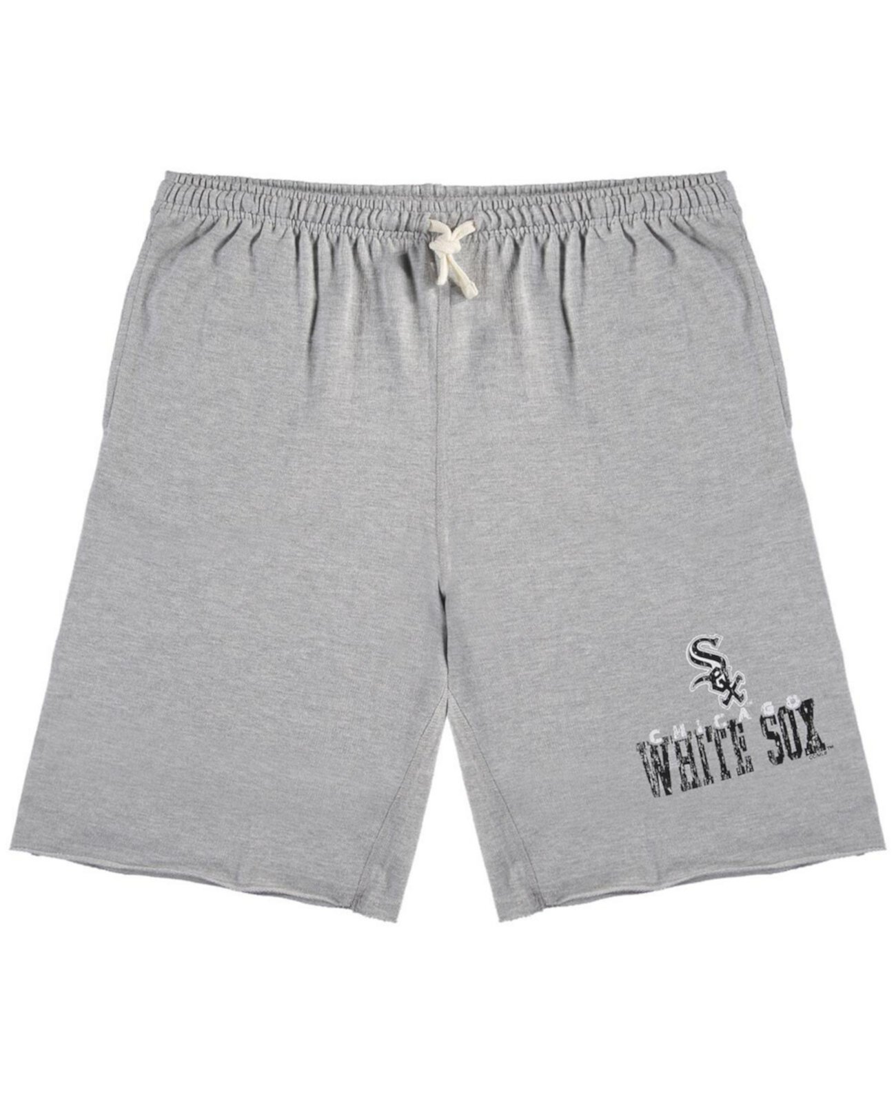 Мужские меланжевые серые шорты Chicago White Sox Big and Tall French Terry Shorts Profile
