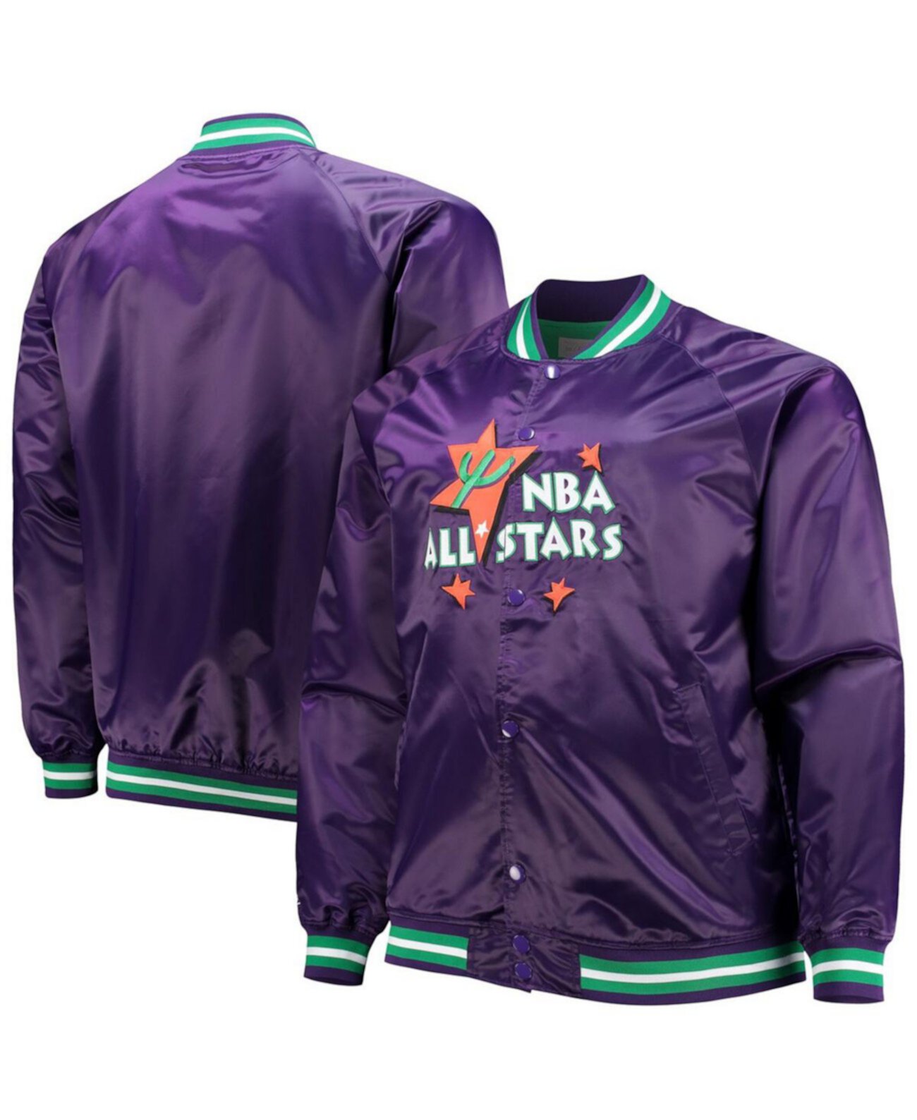 Мужская Куртка Mitchell & Ness 1995 NBA All-Star Game Hardwood Classics Satin Full-Snap Mitchell & Ness