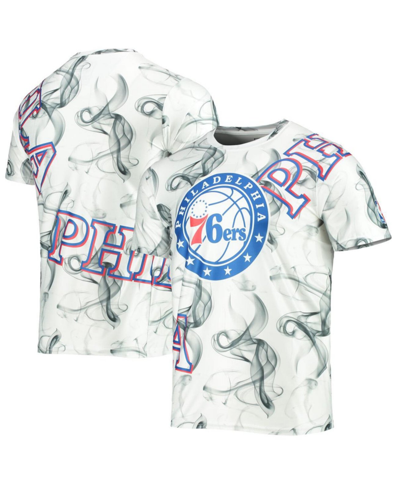 Мужское Джерси FISLL Philadelphia 76ers Asymmetric Bold Smoke FISLL