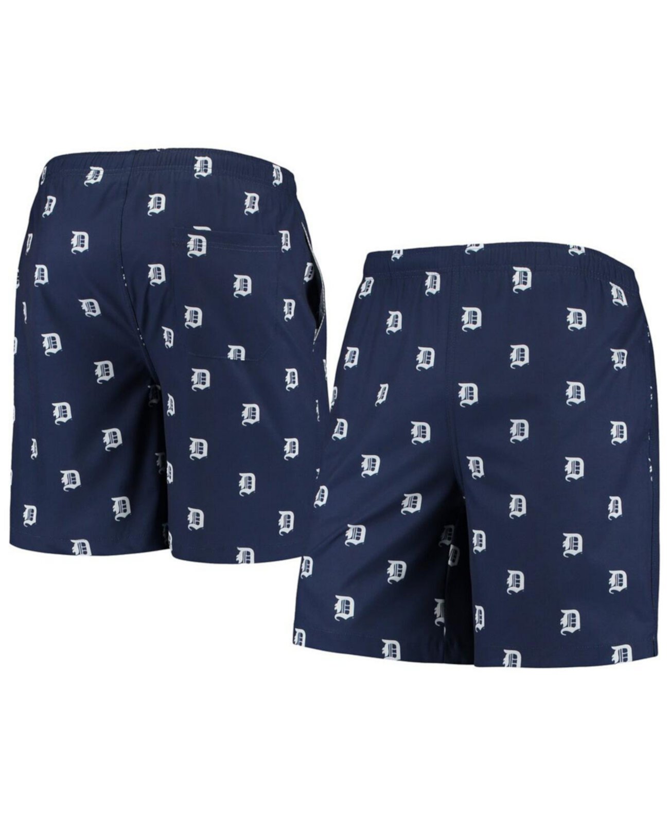 Мужские темно-синие шорты для плавания Detroit Tigers Cooperstown Collection с мини-логотипом FOCO