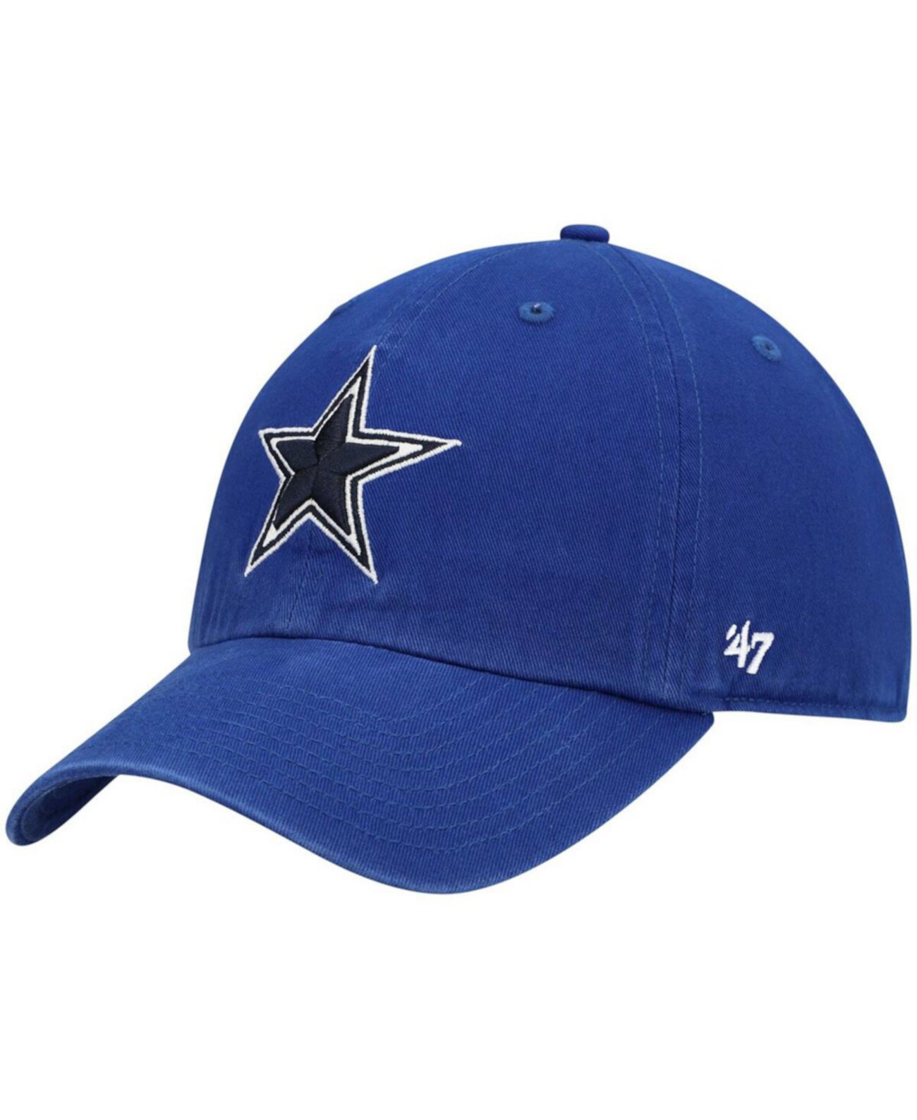 Мужская регулируемая шапка Royal Dallas Cowboys Primary Clean Up '47 Brand