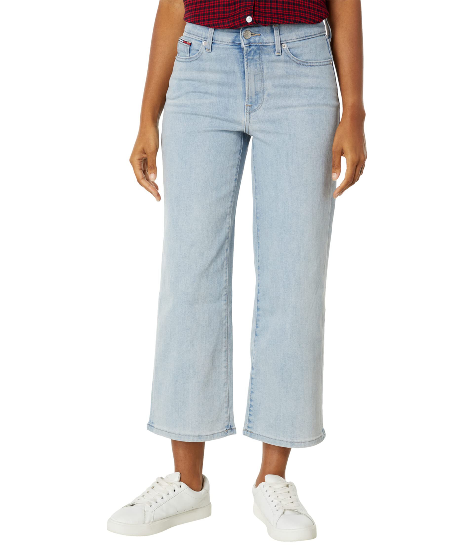 Укороченные джинсы широкого кроя с высокой посадкой Tommy Jeans