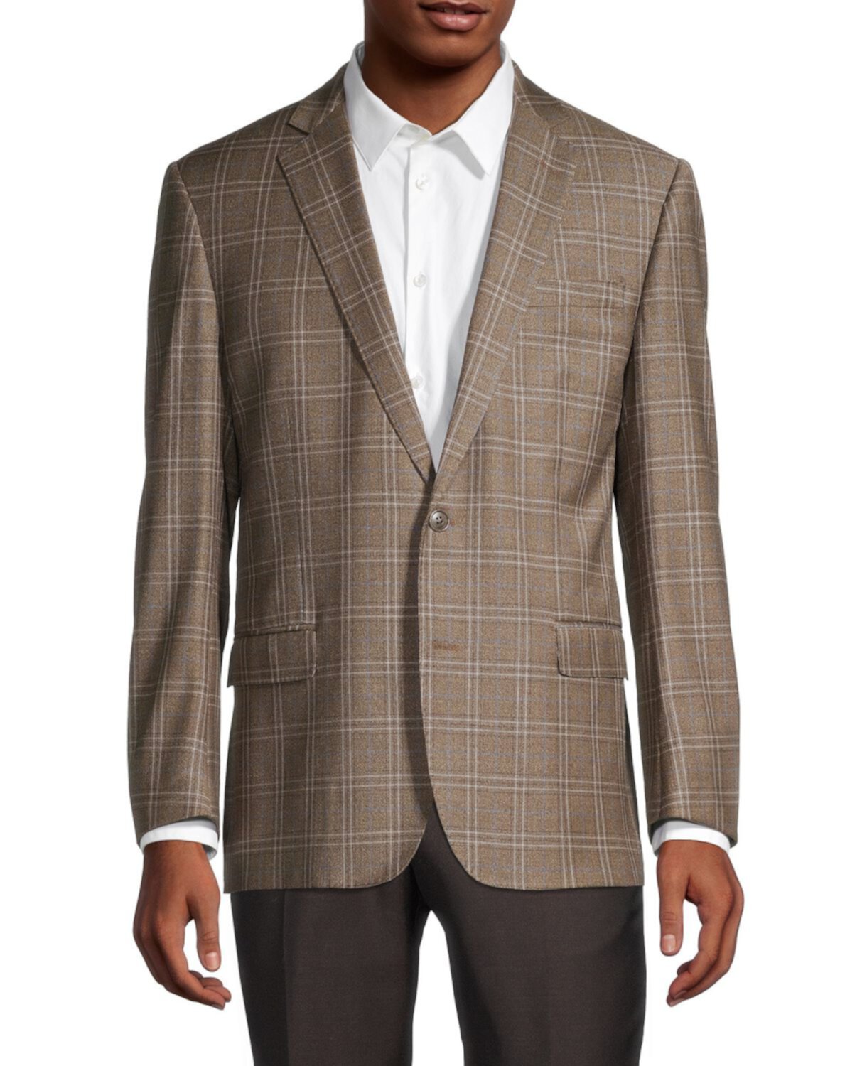 Пиджак Regent-Fit из смесовой шерсти в клетку Brooks Brothers