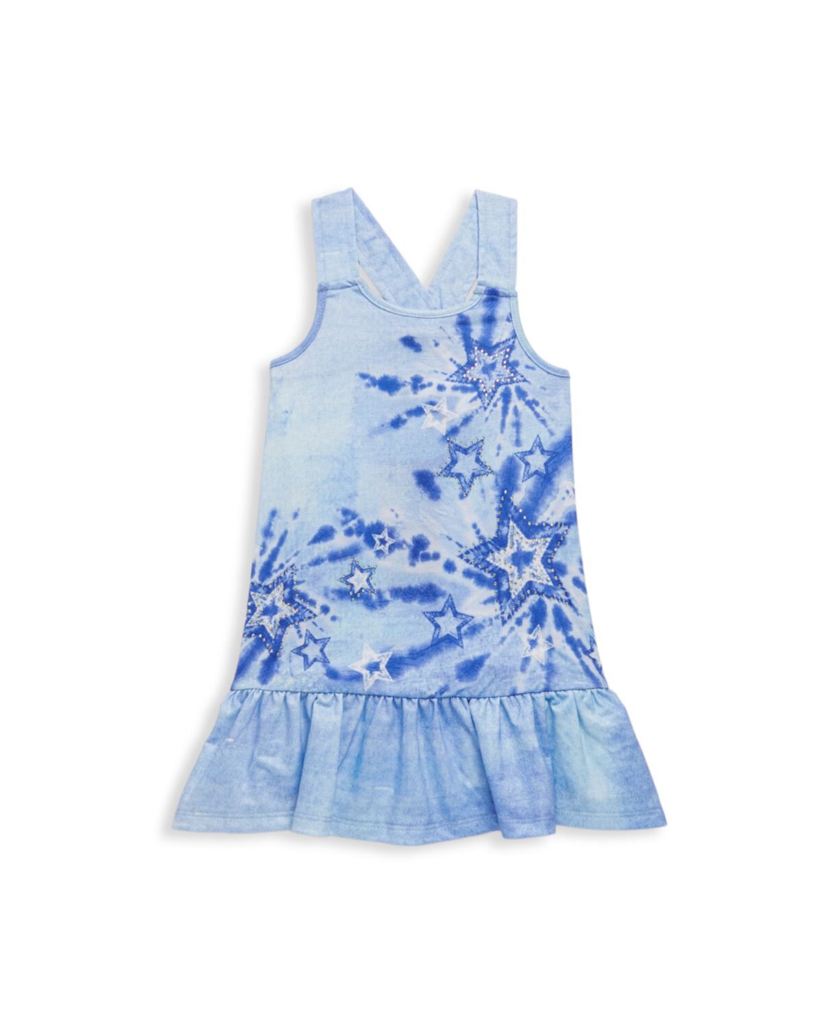 Baby Girl's &amp; Little Girl's Tie-Dye Star Embellished Drop Waist Dress Baby Sara