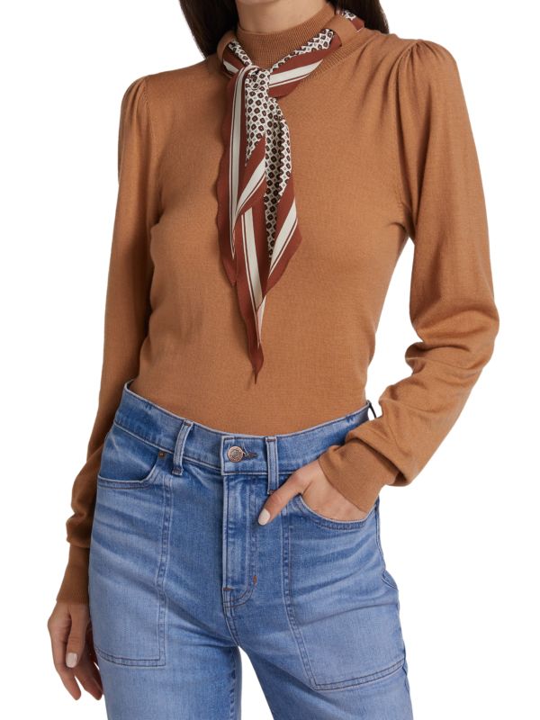 Шерстяной свитер с завязками Essenza VERONICA BEARD