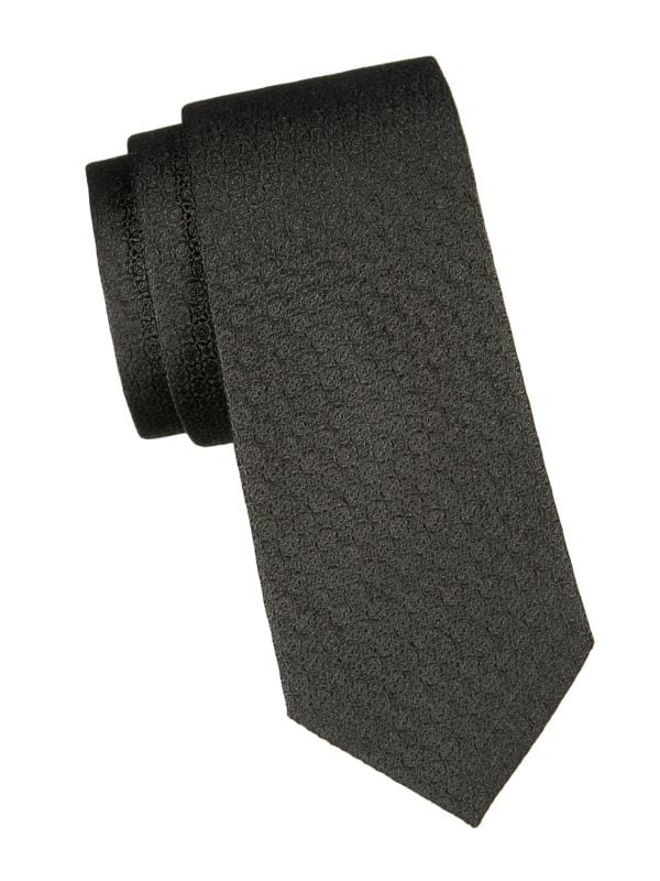 Шелковый галстук с медальоном Saks Fifth Avenue