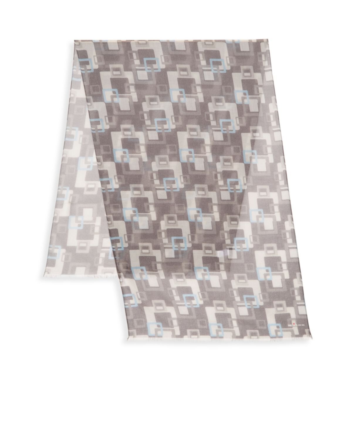 Шерсть & усилитель; Кашемировый шарф с геометрическим рисунком Kiton