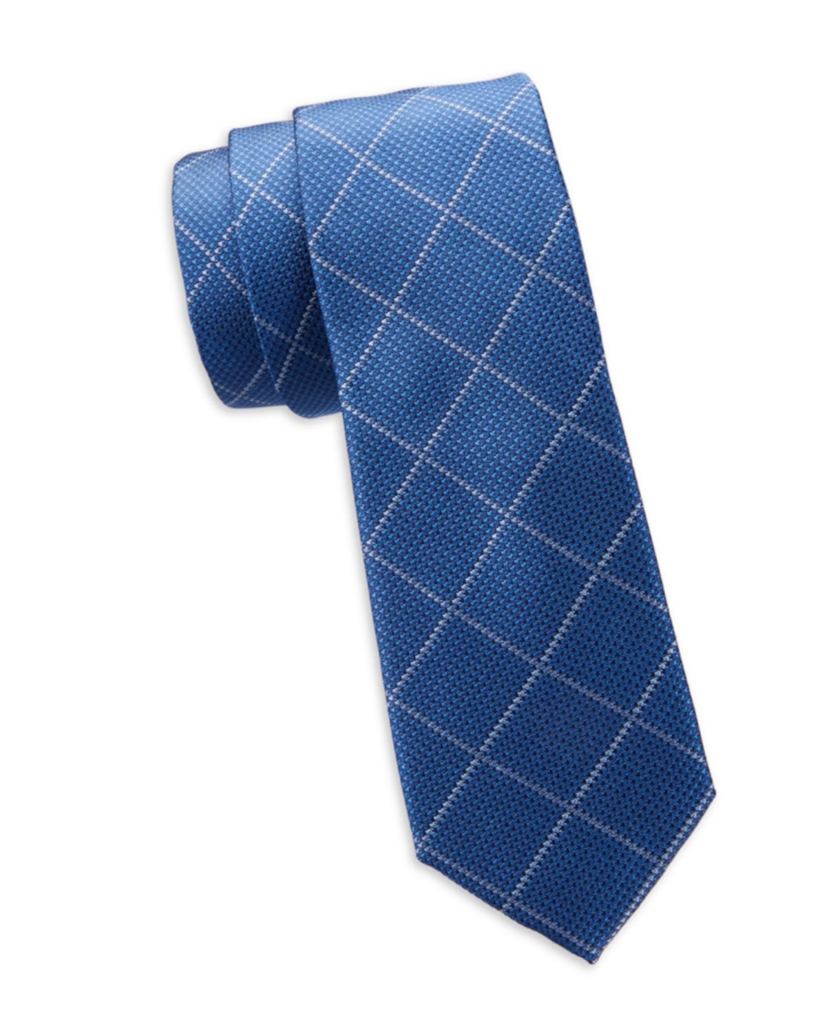 Шелковый галстук с ромбовидным узором Saks Fifth Avenue