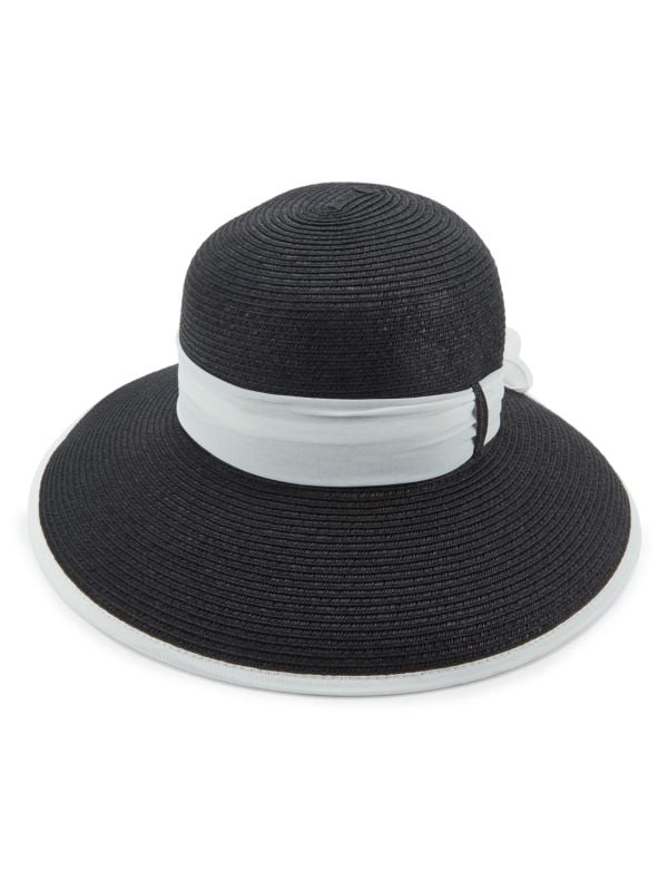 Солнцезащитная шляпа с ультраплетением и бантом San Diego Hat Company