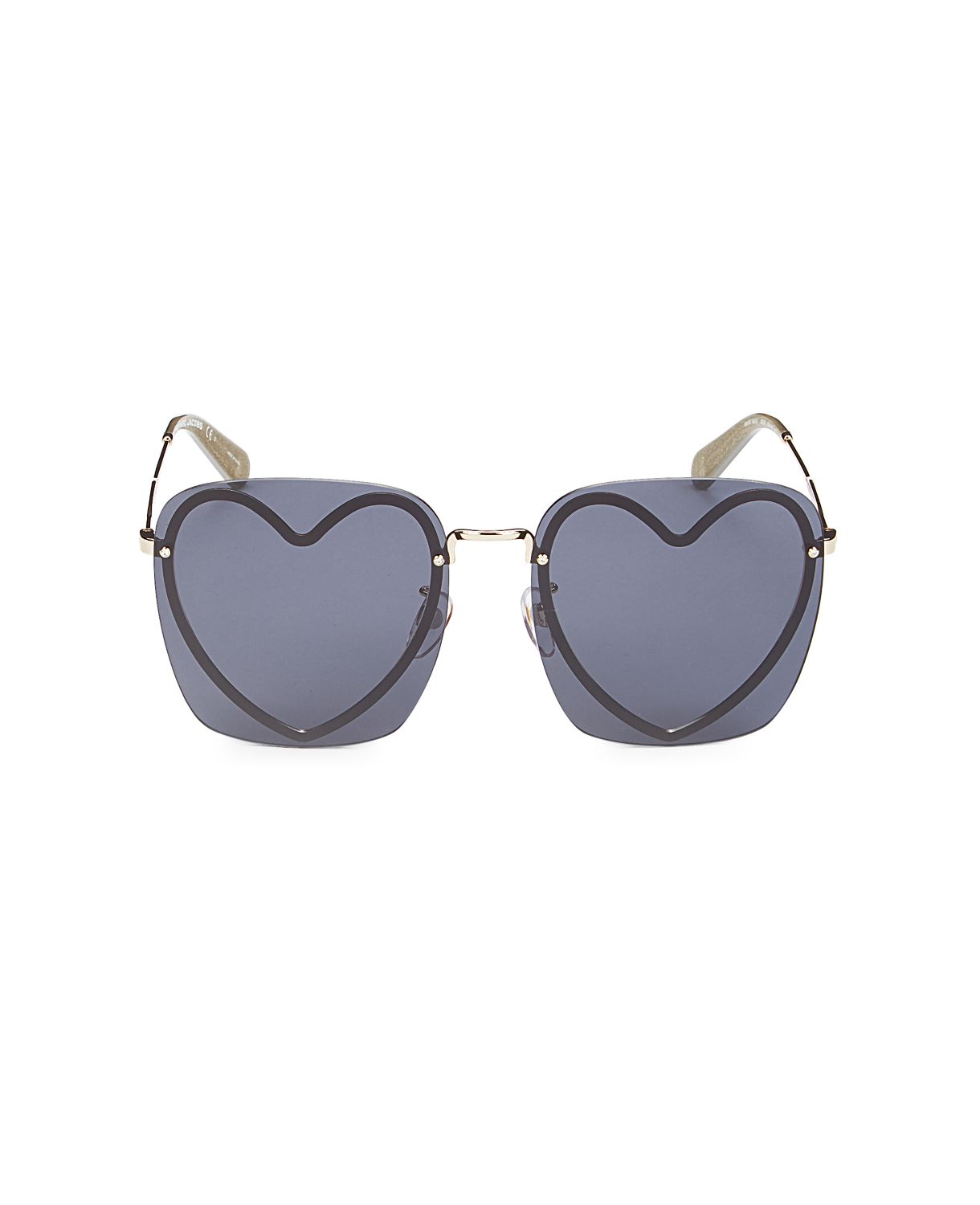 Квадратные солнцезащитные очки в форме сердца 59 мм THE MARC JACOBS