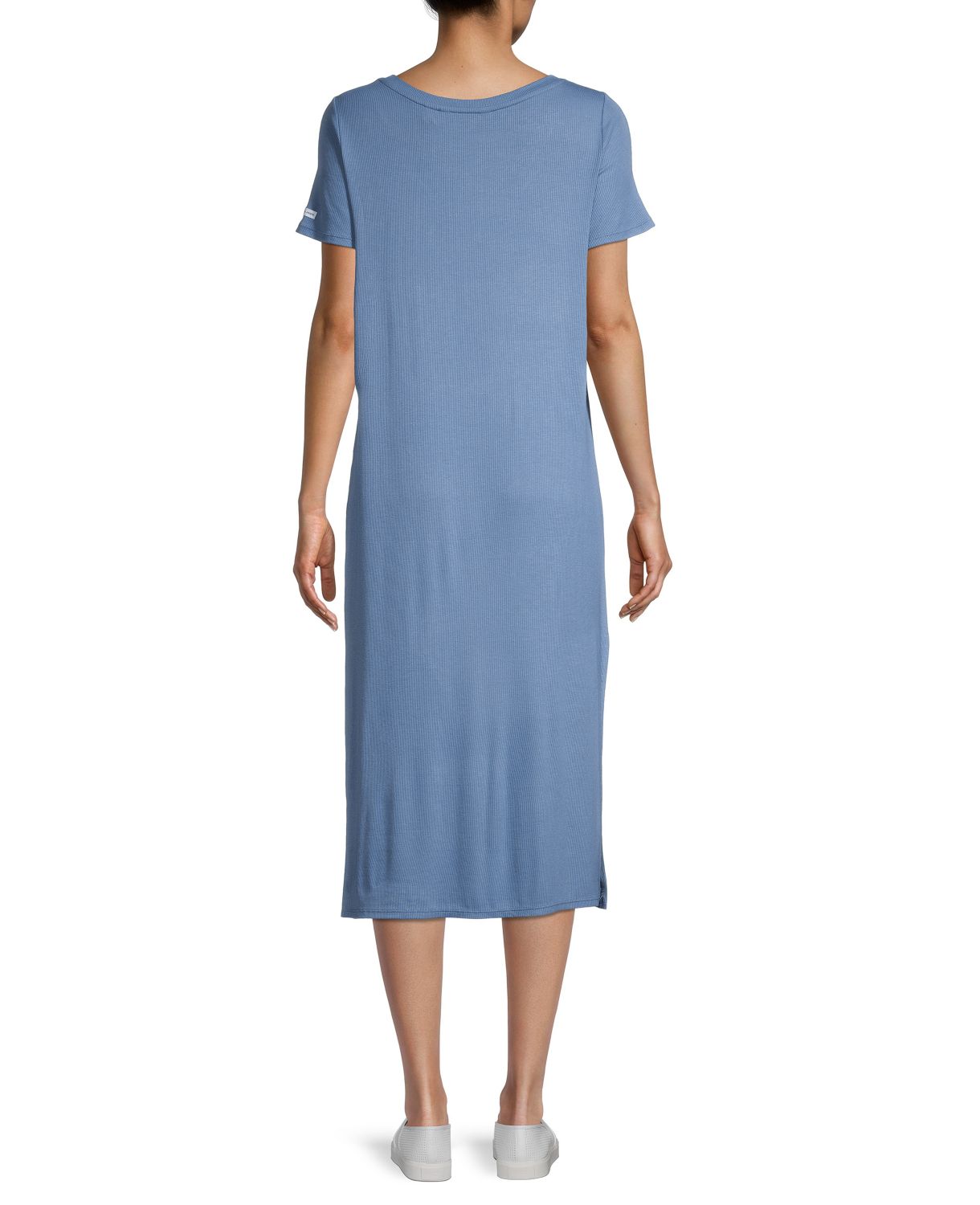 Платье-футболка в рубчик Calvin Klein