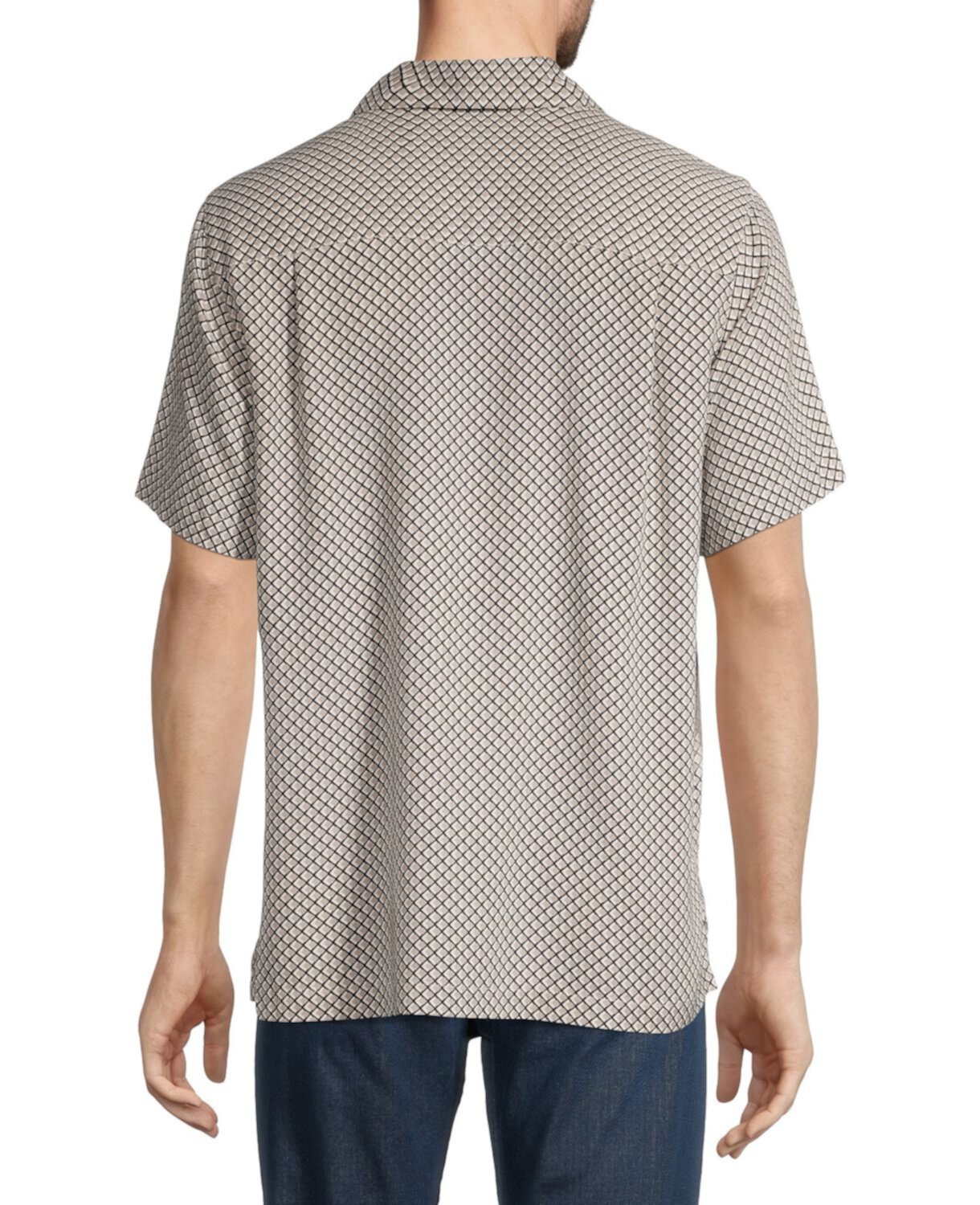 Рубашка из смесового шелка с узором Toscano