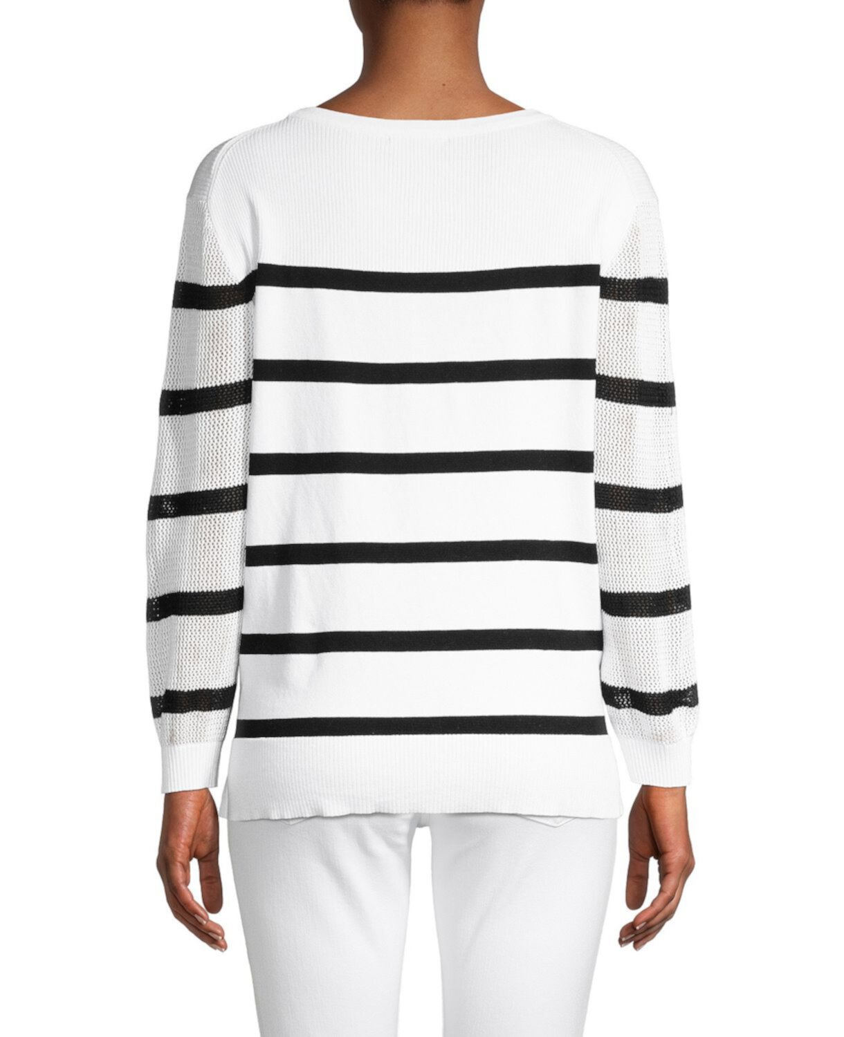 Полосатый свитер с логотипом Karl Lagerfeld Paris