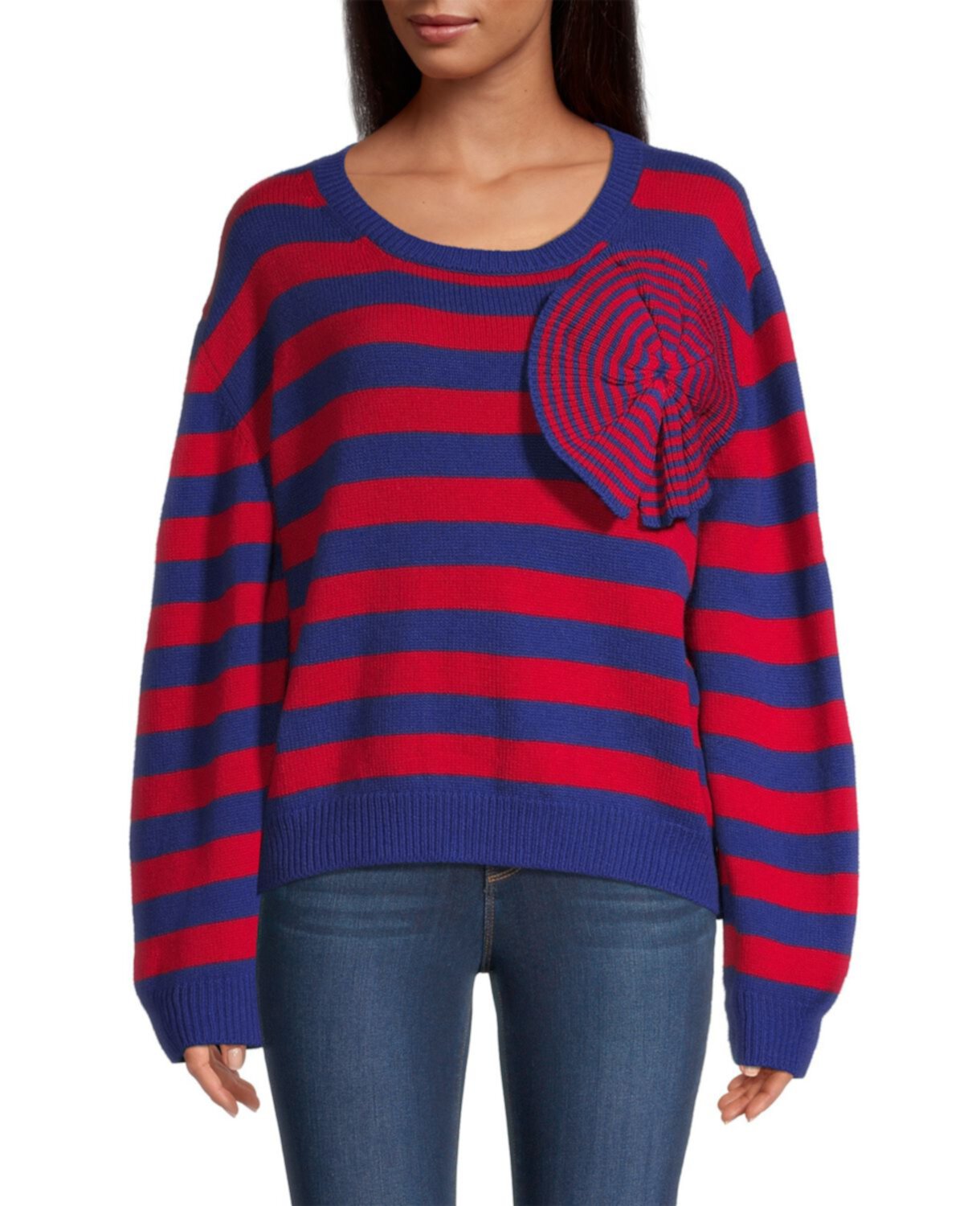 Полосатый свитер с аппликацией Stella Jean