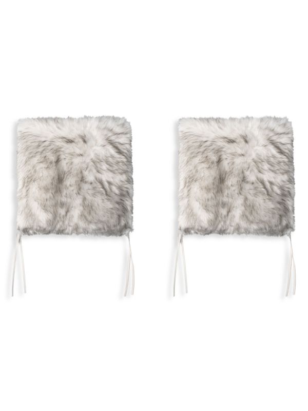 Подушки для сидений из искусственного меха Ларедо, 2 шт. Luxe Faux Fur