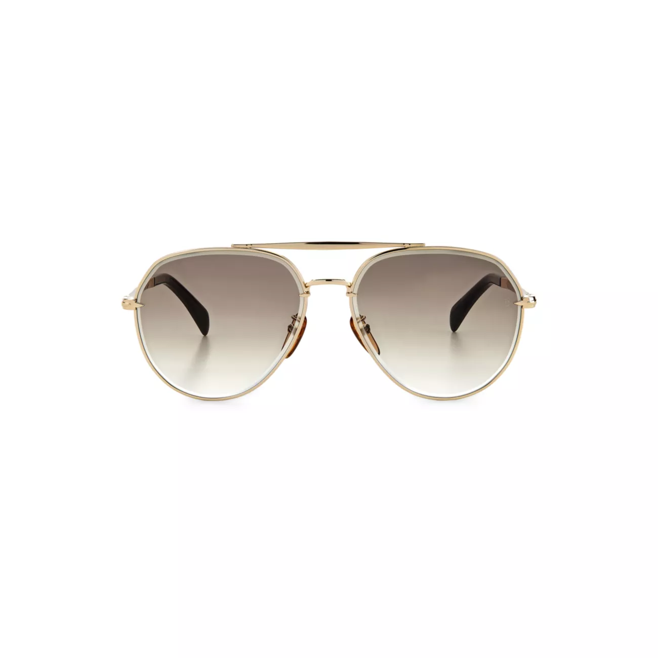 Солнцезащитные очки-авиаторы Gold Haven 61MM David Beckham