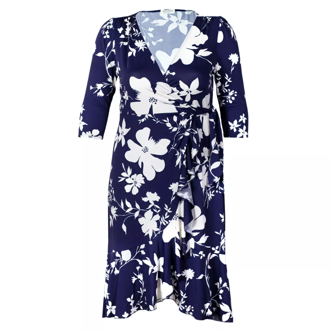 Flirty Flounce Wrap-Dress Kiyonna