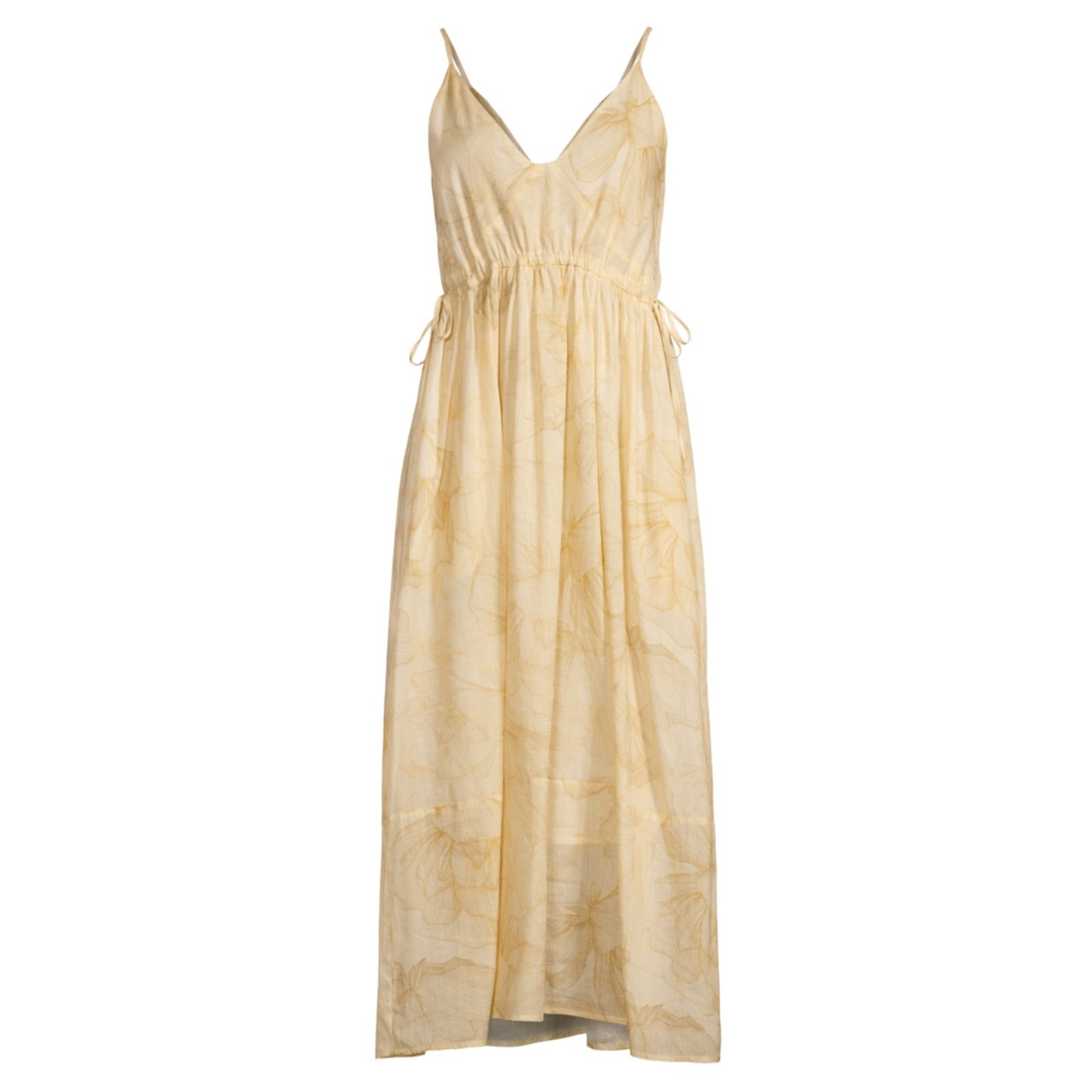 Платье-миди с V-образным вырезом и цветочным принтом Seventy