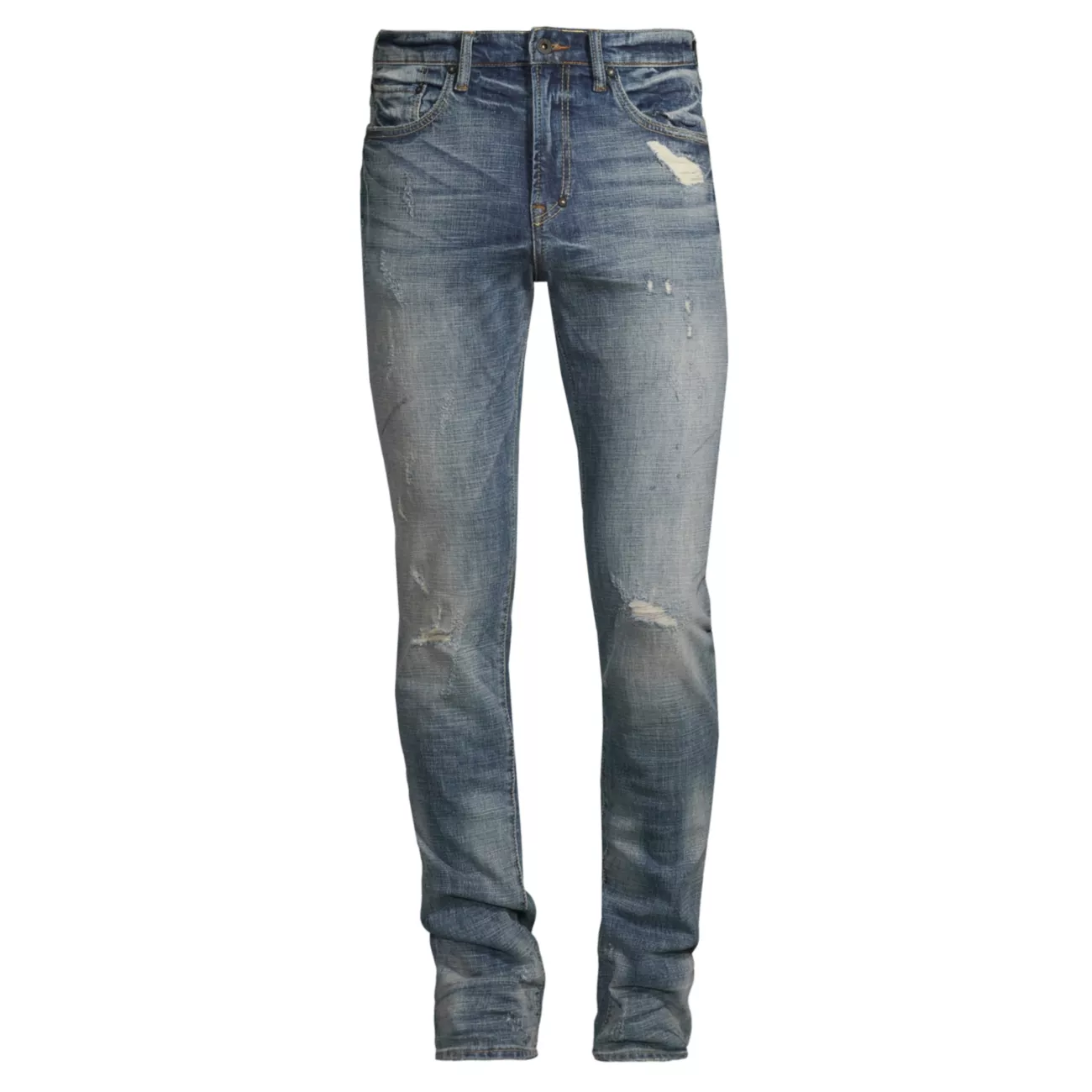 Эластичные джинсы-скинни с рваными краями и потертостями на коленях Windsor Prps