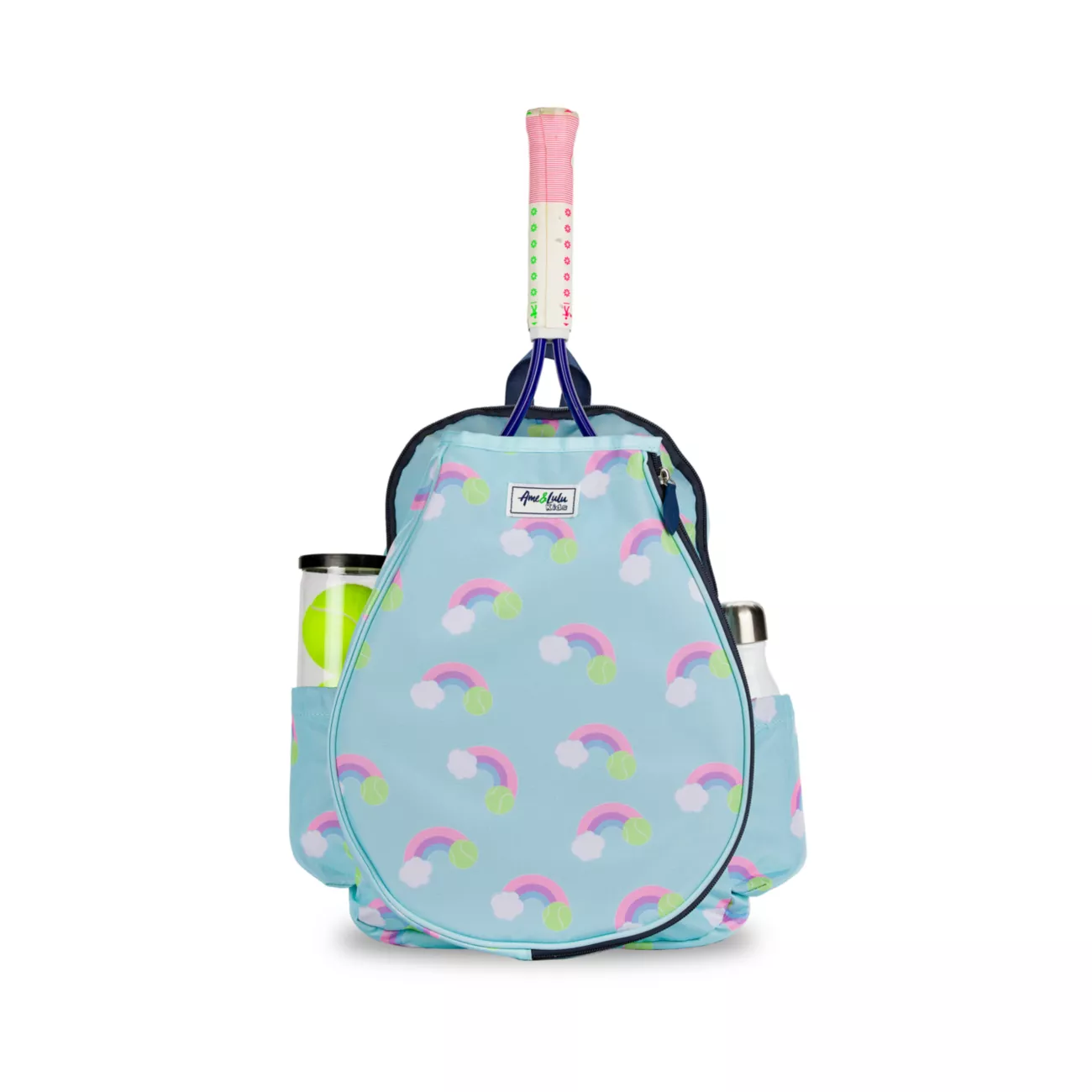 Маленькая девочка &amp;amp; Рюкзак для тенниса Little Love Rainbow для девочек Ame & Lulu