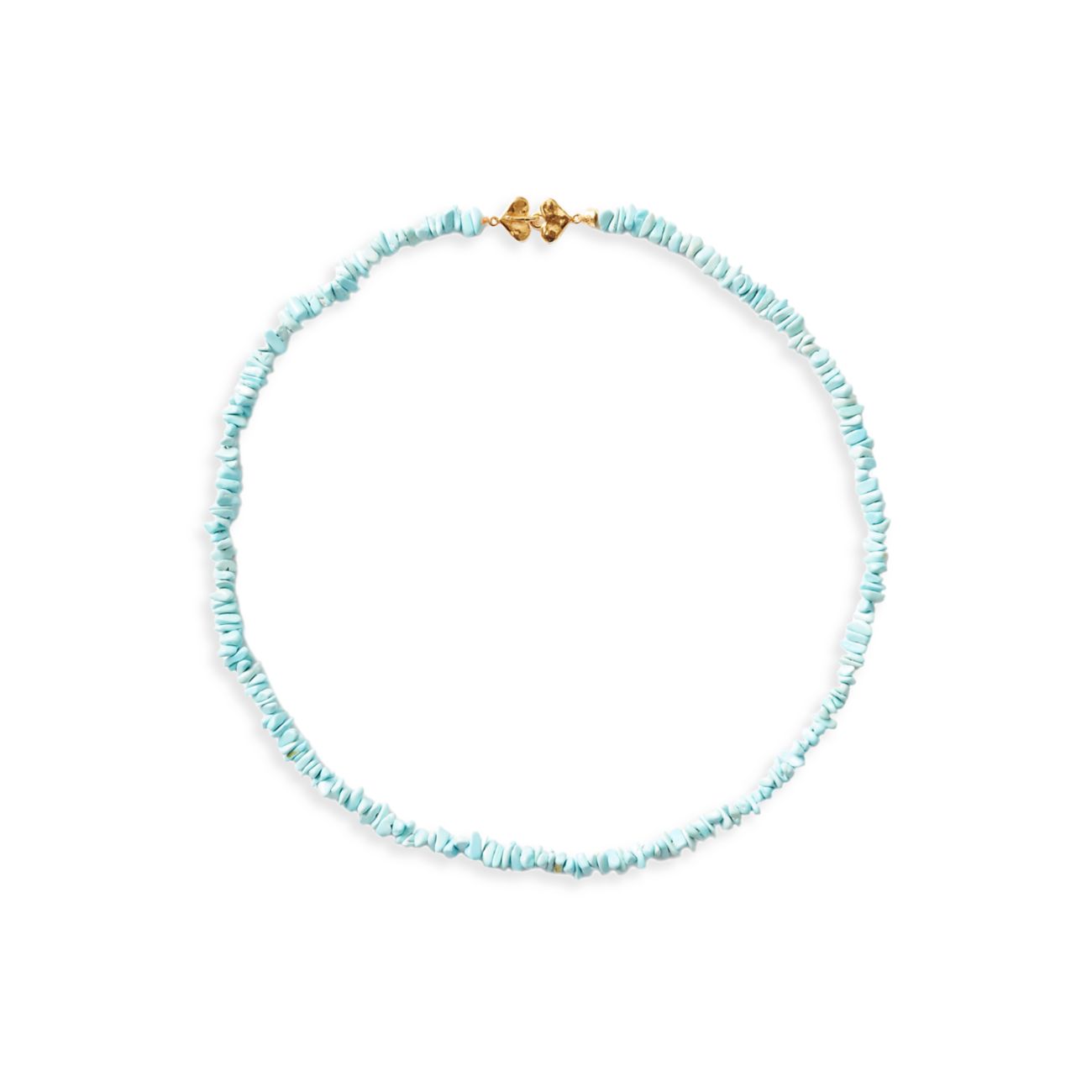18K-Gold-Plated &amp; Turquoise Beaded Necklace Chan Luu
