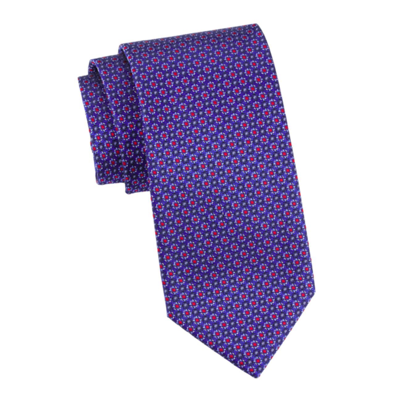 Шелковый галстук с принтом Fullard Canali