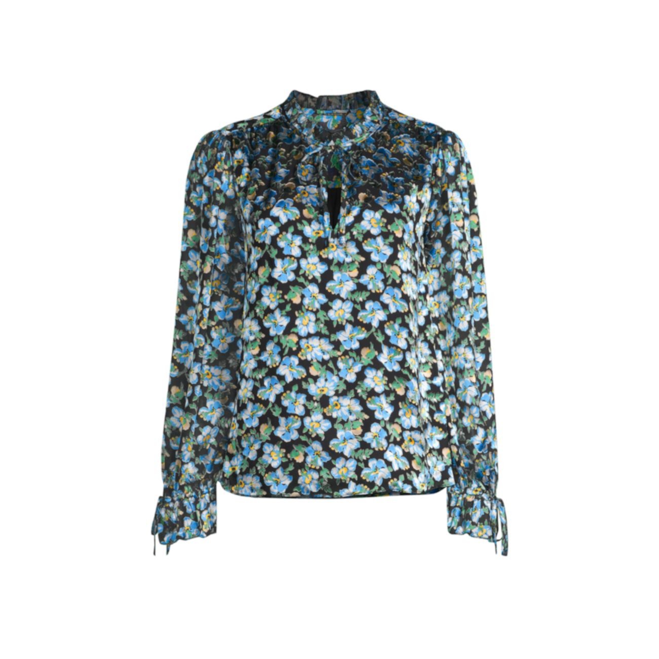 Блуза Sublime Bloom с завязками спереди Elie Tahari