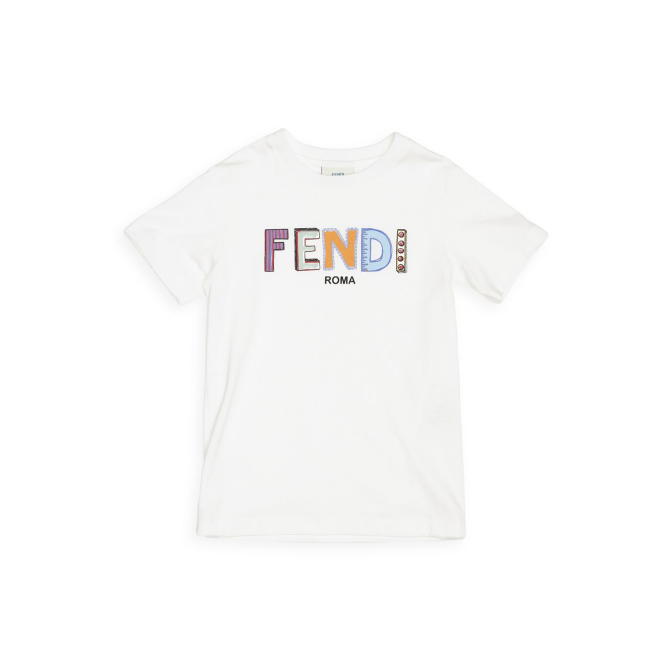 Маленькая девочка &amp;amp; Футболка с логотипом для девочек FENDI