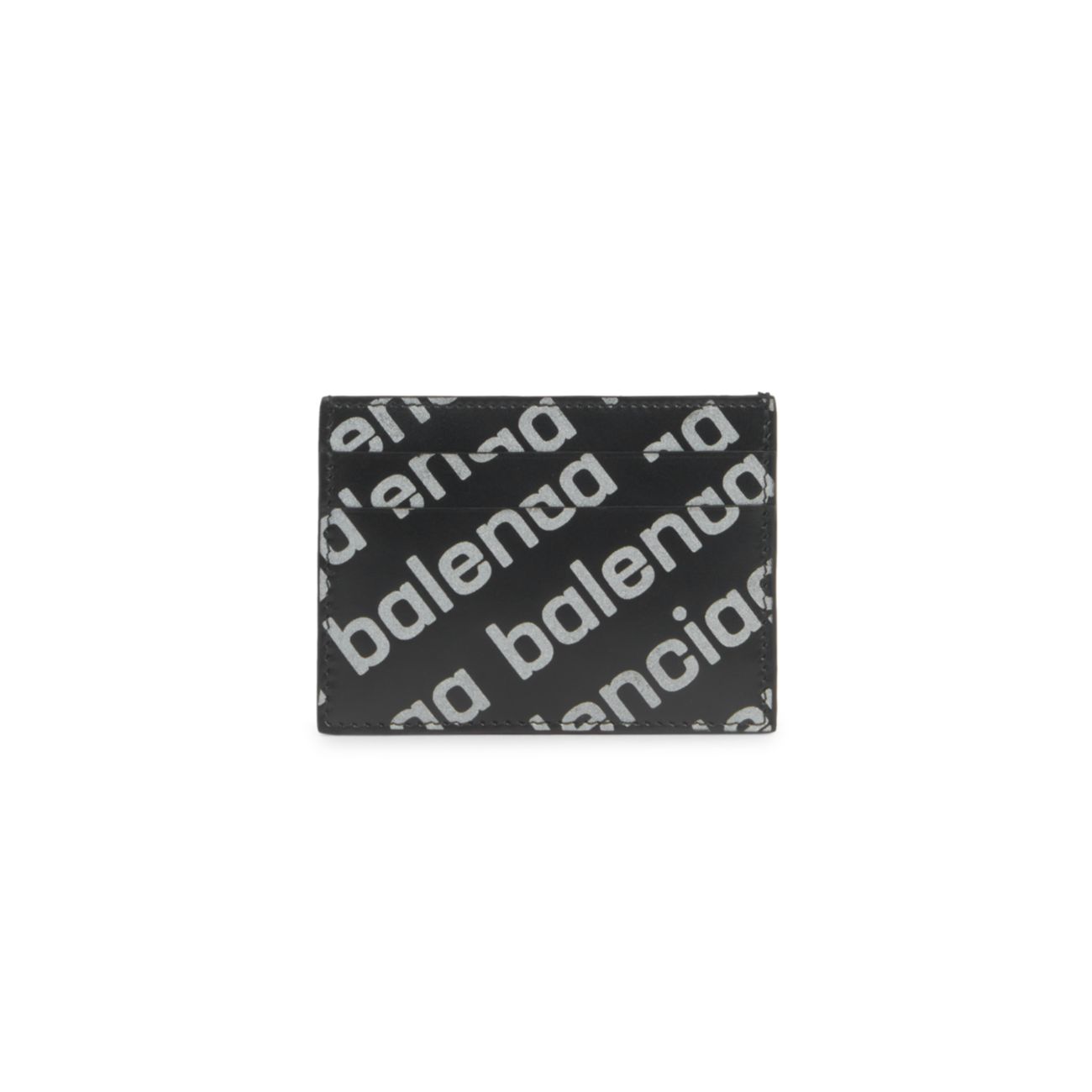 Кожаный картхолдер с логотипом Balenciaga