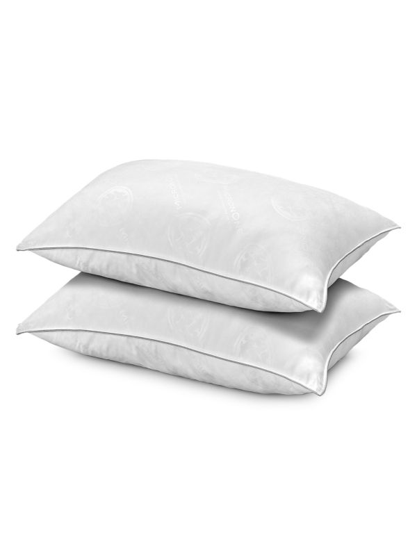 Hotel 2-Piece MicronOne Technology Medium-Density Down Fiber-Filled Pillow Set Ella Jayne