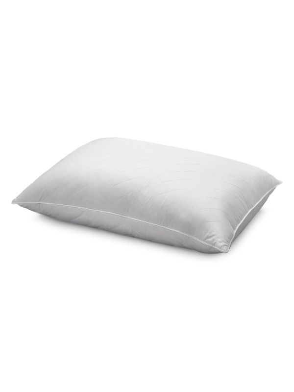 Penthouse Soft Plush Luxurious Cotton Chevron Quilted Down Fiber-Filled Pillow Ella Jayne