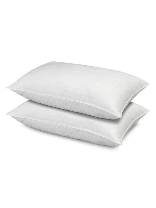 Hotel 2-Piece Overstuffed Side &amp; Back Cotton Sleeper Pillow Set Ella Jayne