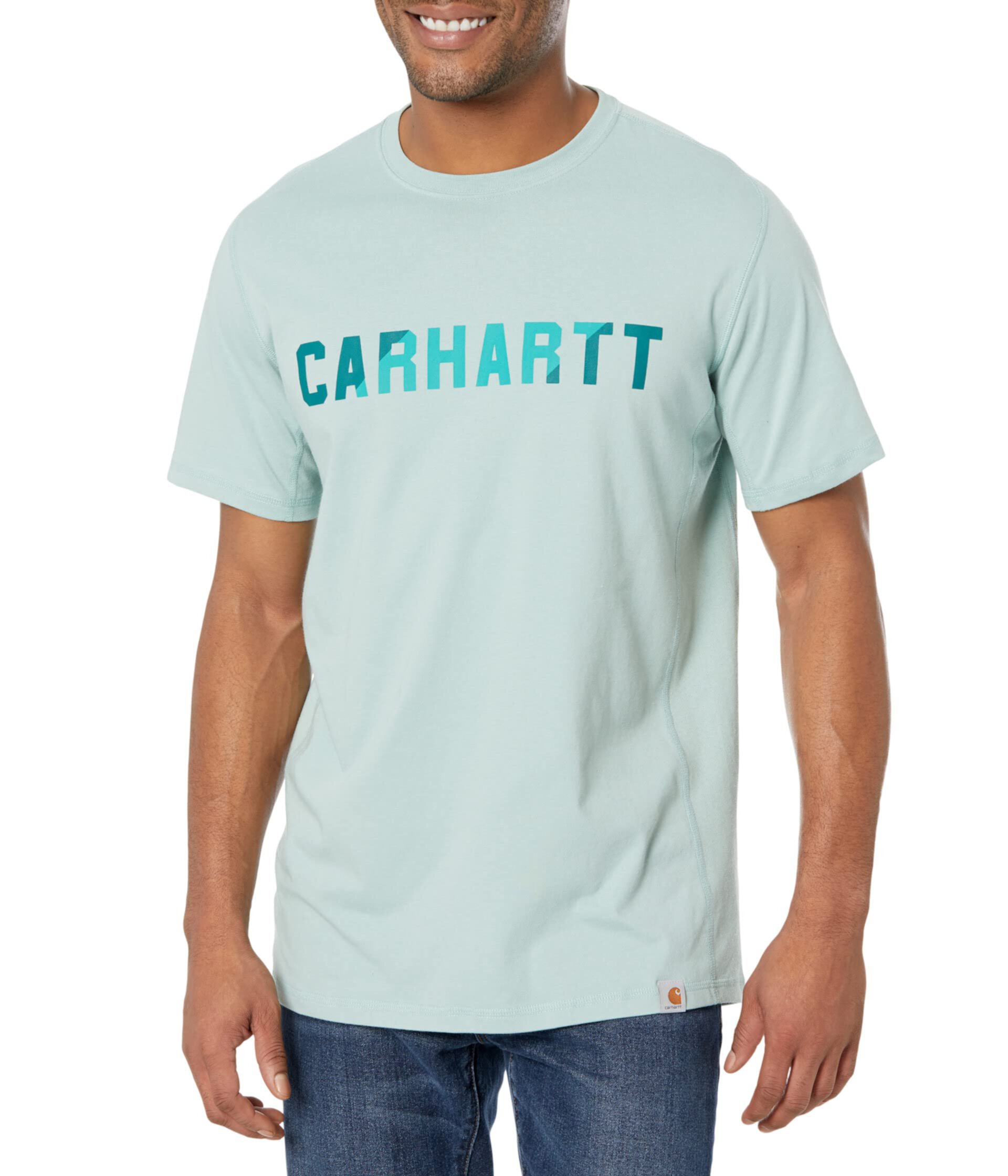 Force Relaxed Fit Midweight Short Sleeve Block Logo Graphic T-Shirt Carhartt