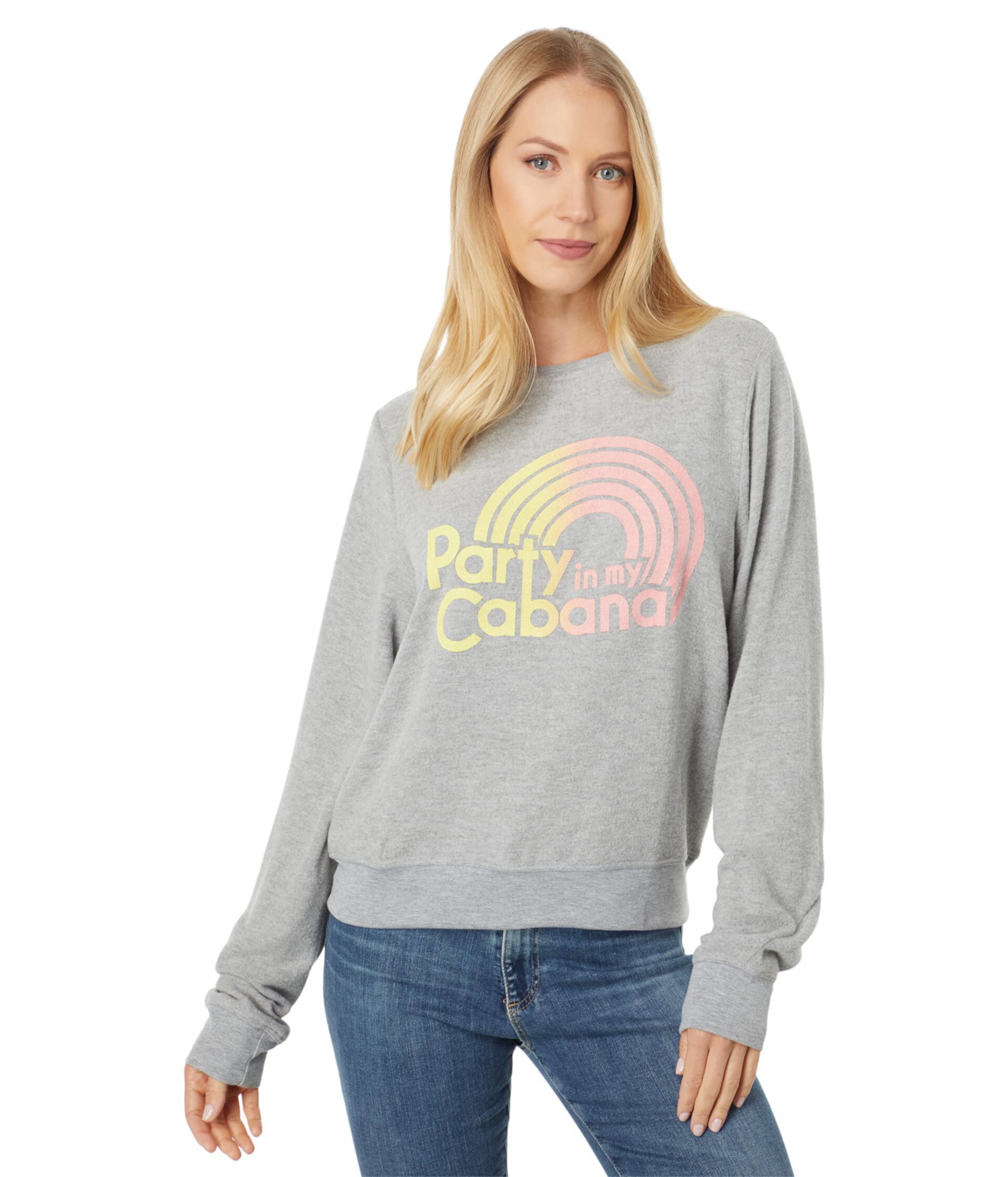 Party in My Cabana Baggy Beach Sweatshirt Wildfox