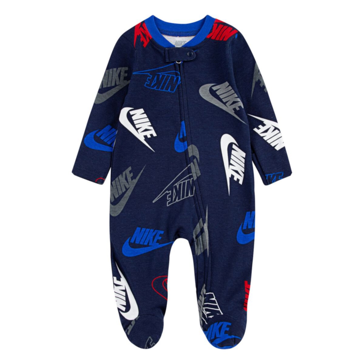 Сплошная пижама для сна и игр на молнии с логотипом Nike для малышей Nike Nike