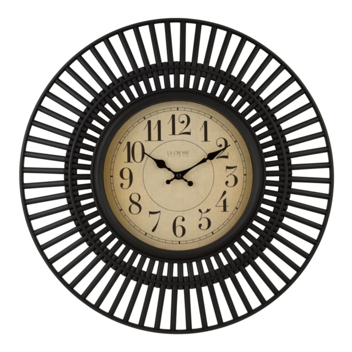 La Crosse Technology 404-3051 20-дюймовые аналоговые настенные кварцевые часы Brown Covington La Crosse Technology