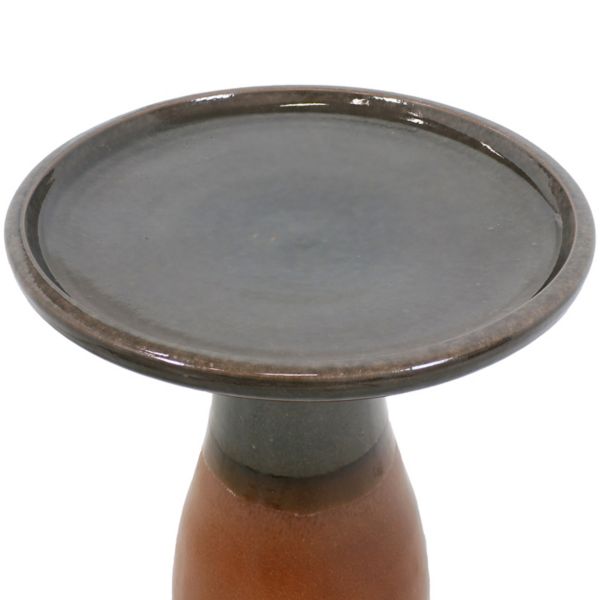 Subtle Transitions Ceramic Bird Bath - UV-Frost-Resistant - Twilight Sunnydaze Decor