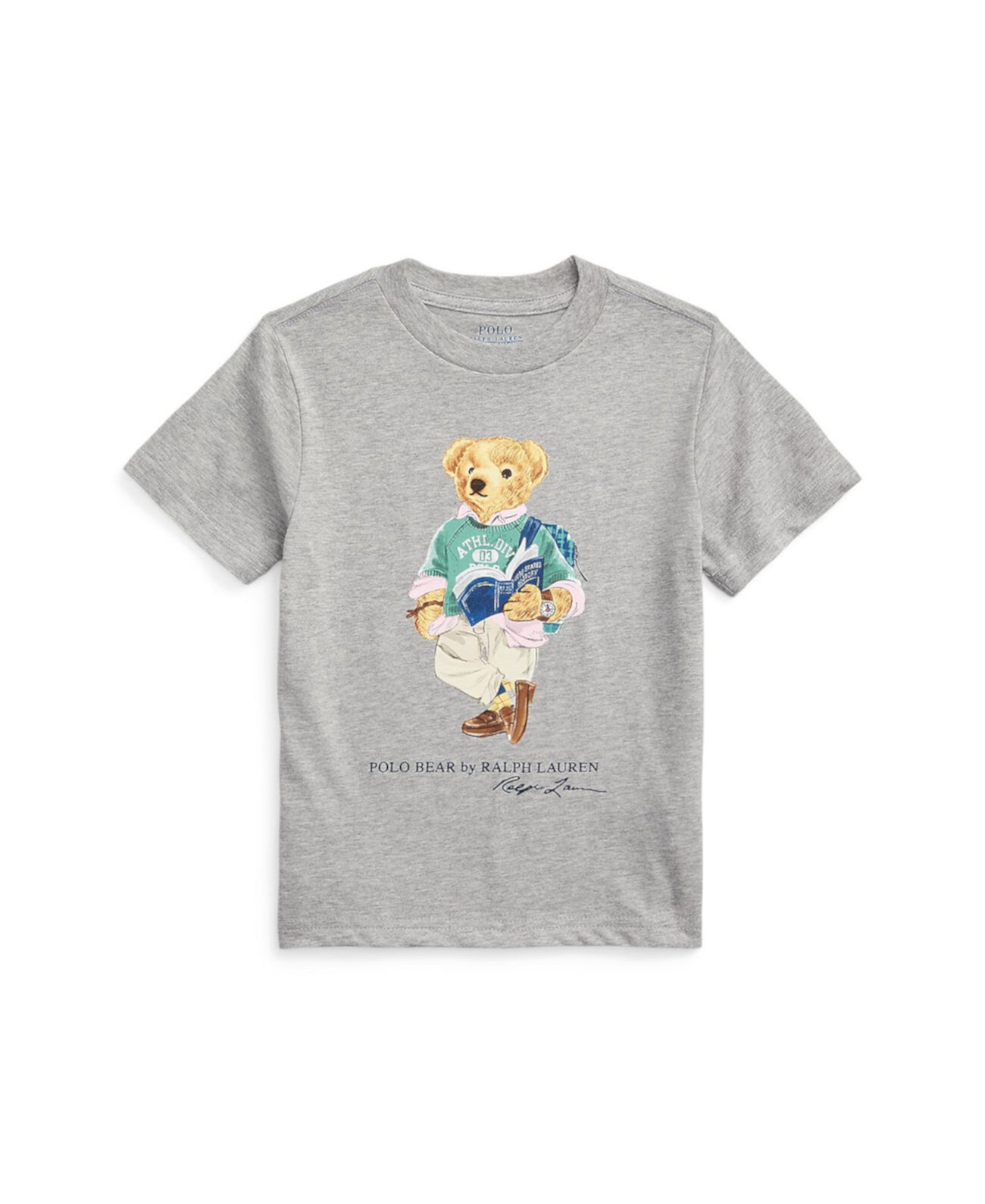 Футболка с изображением медведя поло и большого пони для малышей Ralph Lauren