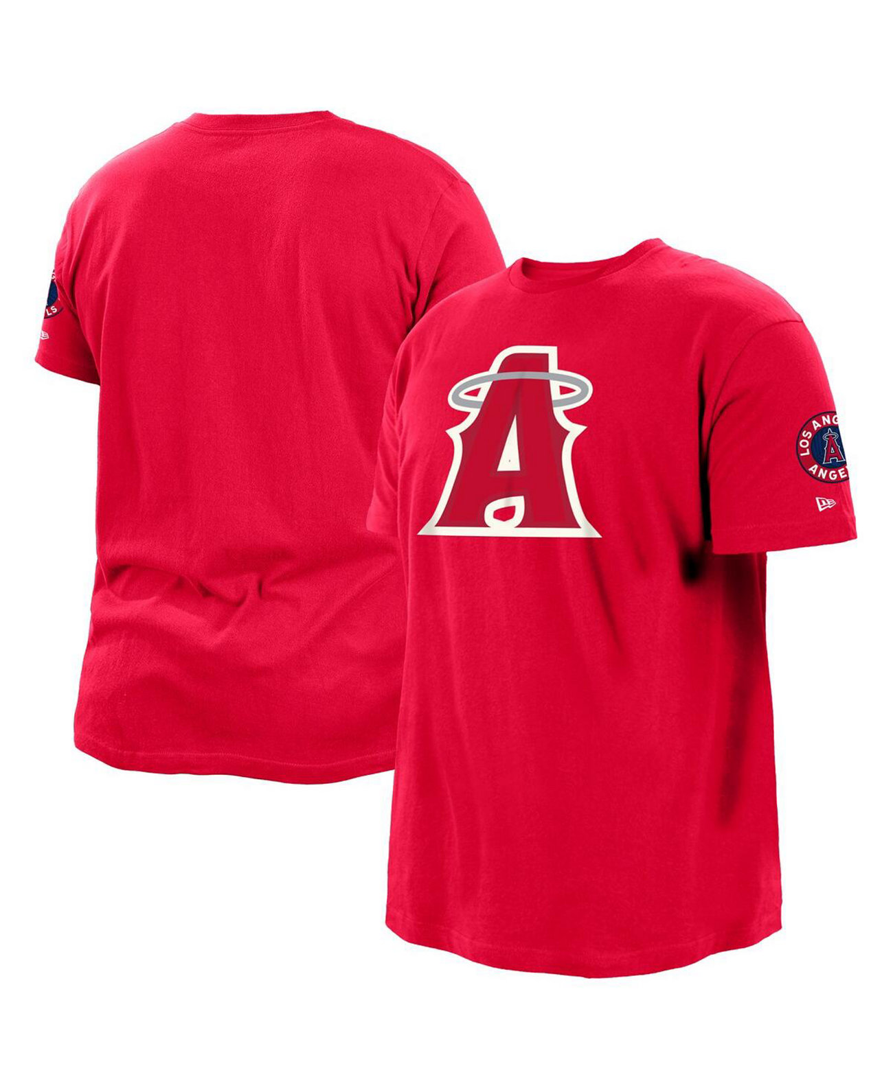 Мужская красная футболка Los Angeles Angels City Connect Big & Tall из 100% хлопка New Era