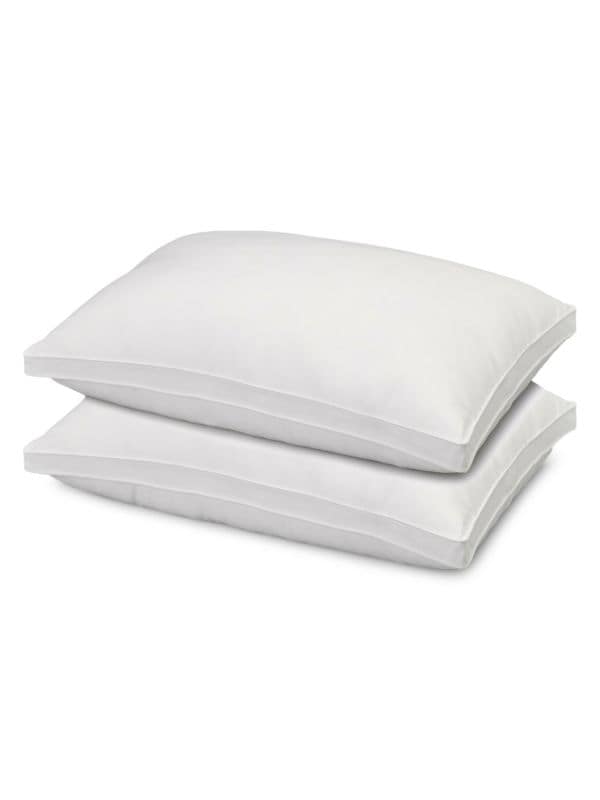 Hotel 2-Piece Soft Luxury Plush Gusseted Microfiber Stomach Sleeper Pillow Set Ella Jayne